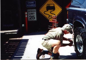 the San Diego Highwayman fitting tirechains